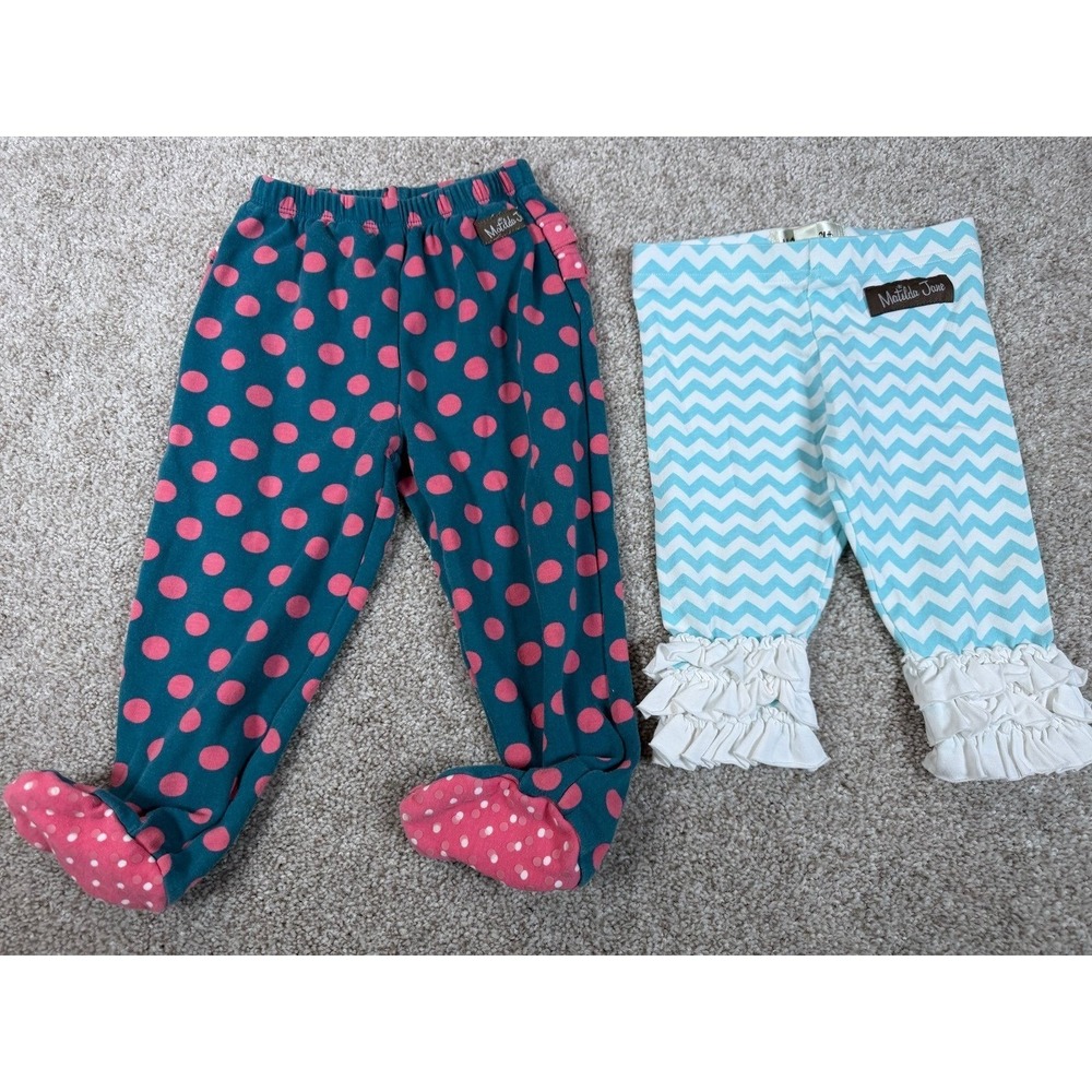 Set of 2 Matilda Jane Girls Leggings‎ 12-18 Months